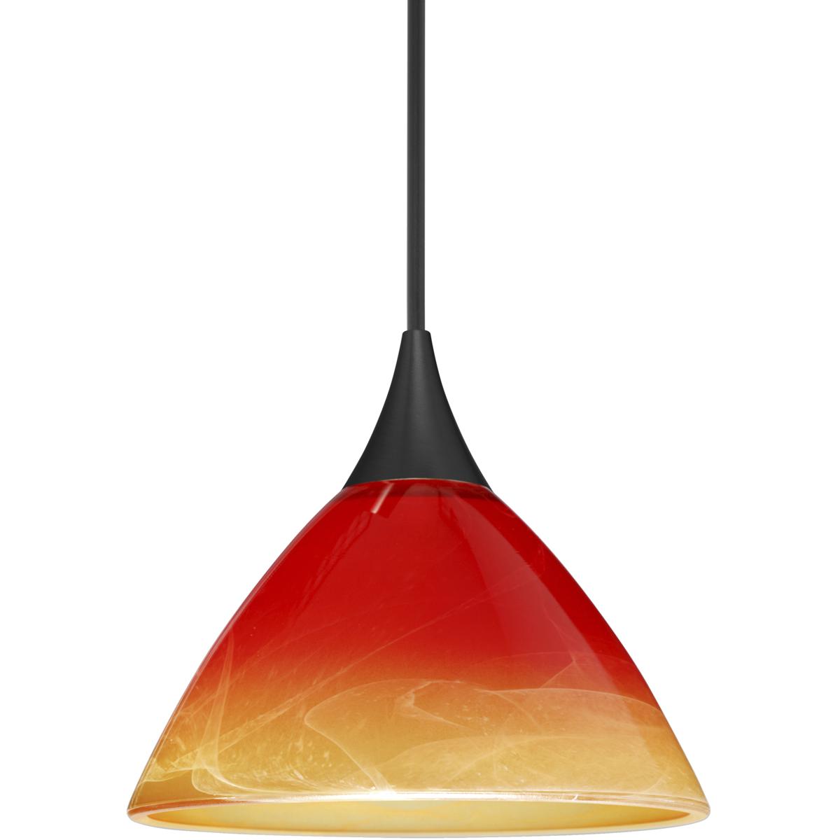 Besa Lighting 1XT-1743SL-LED-BK Domi LED Black Cord Pendant Ceiling Light