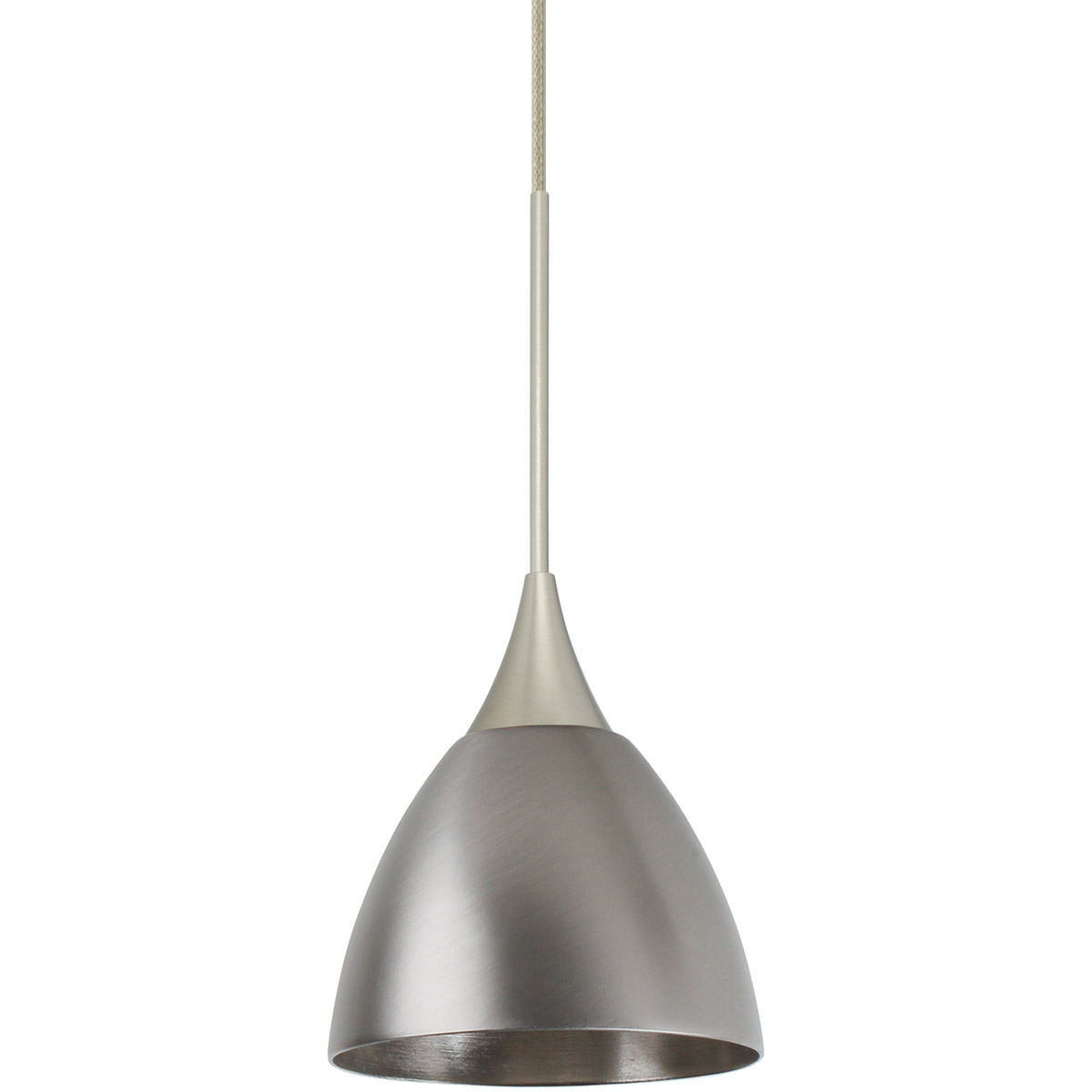 Besa Lighting 1XT-1858MN-SN Divi 1 Light Satin Nickel Cord Pendant Ceiling Light