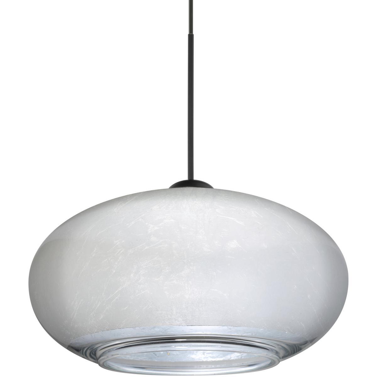 Besa Lighting 1XT-2492SF-LED-BK Brio 7 LED Black Cord Pendant Ceiling Light