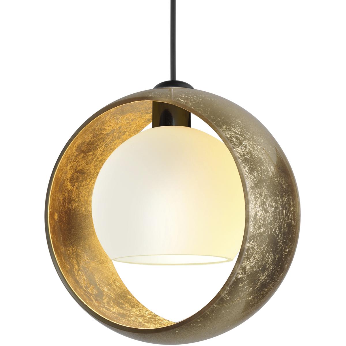 Besa Lighting 1XT-4293GG-BK Pogo 1 Light Black Cord Pendant Ceiling Light
