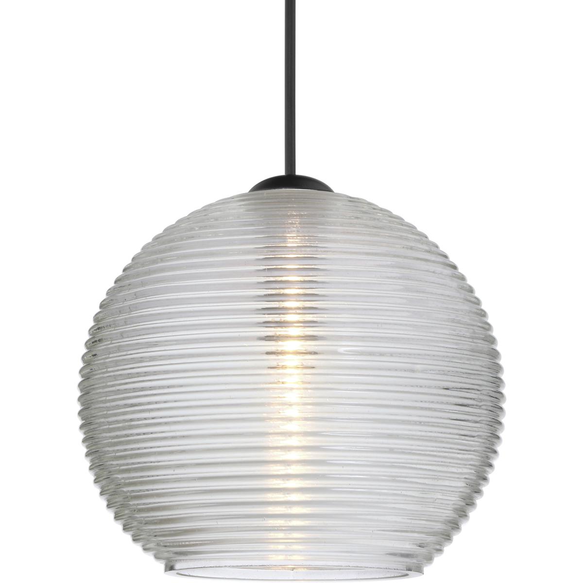 Besa Lighting 1XT-461500-BK Kristall 6 1 Light Black Cord Pendant Ceiling Light