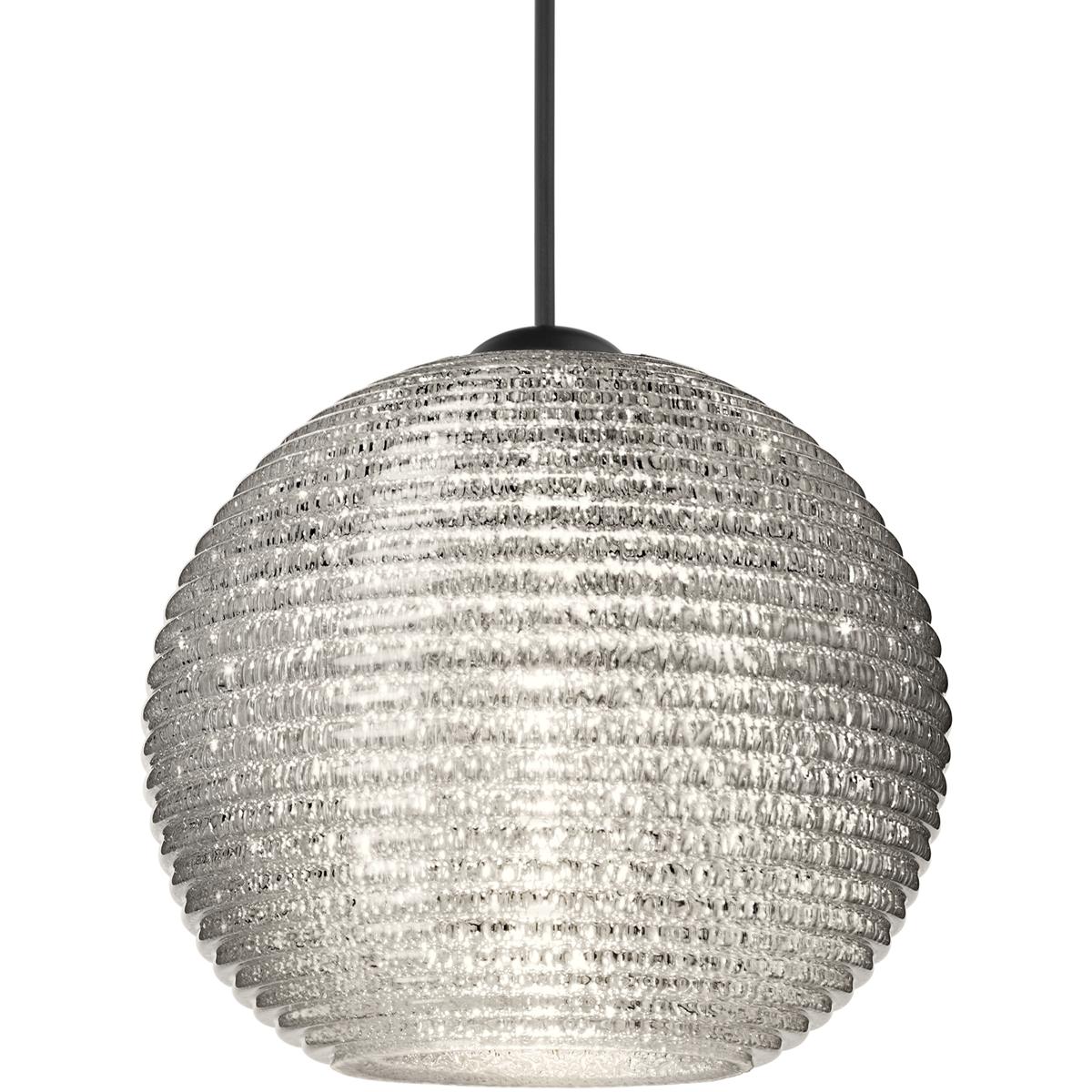 Besa Lighting 1XT-4615GL-BK Kristall 6 1 Light Black Cord Pendant Ceiling Light