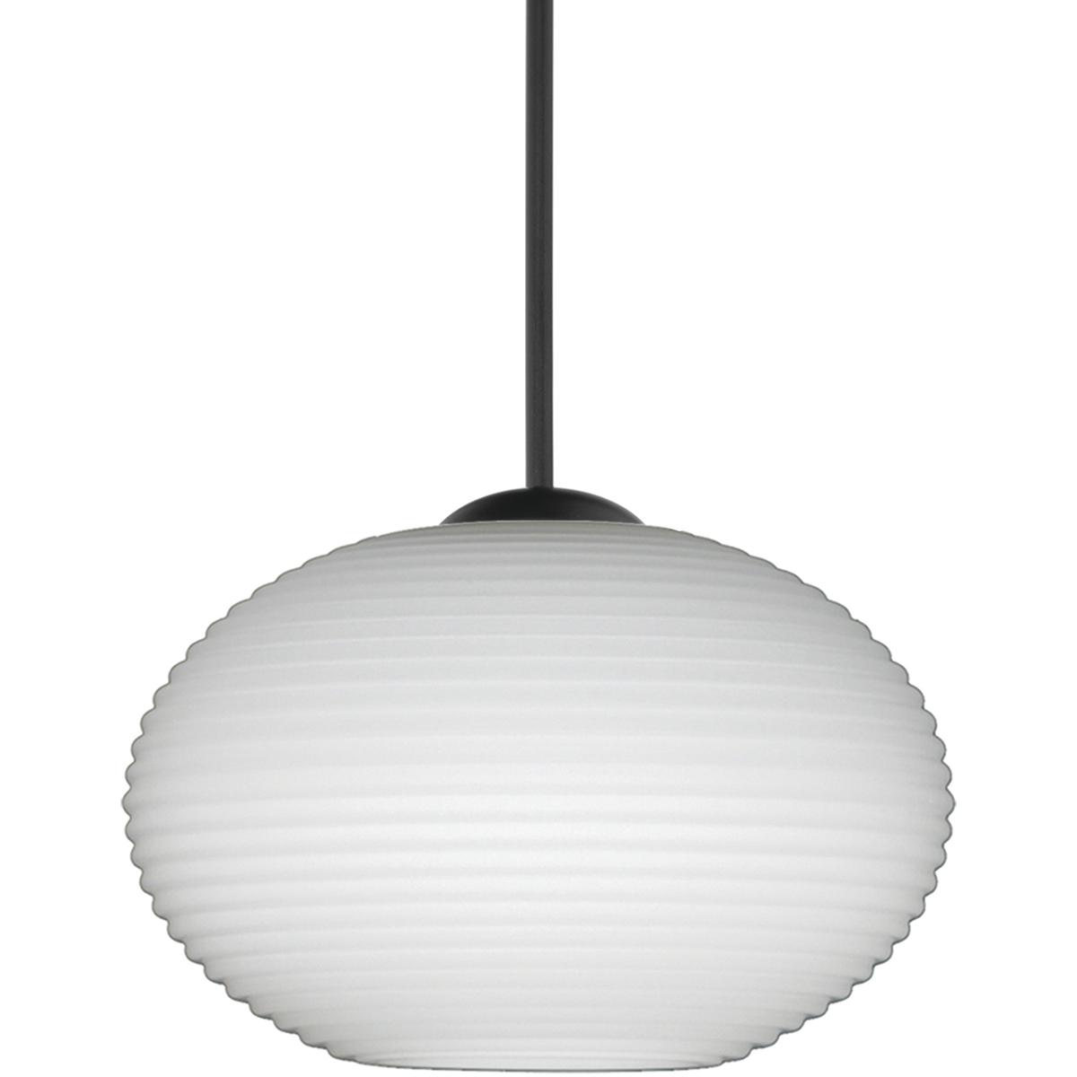 Besa Lighting 1XT-561207-LED-BK Lasso LED Black Cord Pendant Ceiling Light