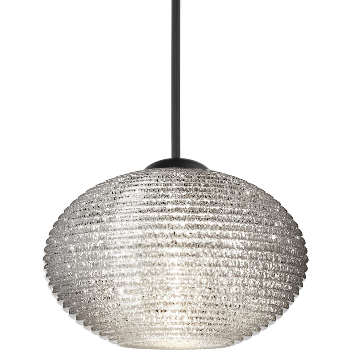 Besa Lighting 1XT-5612GL-LED-BK Lasso LED Black Cord Pendant Ceiling Light