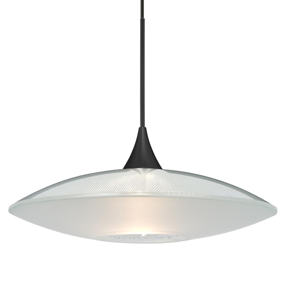 Besa Lighting 1XT-6294CL-LED-BK Spazio LED Black Cord Pendant Ceiling Light