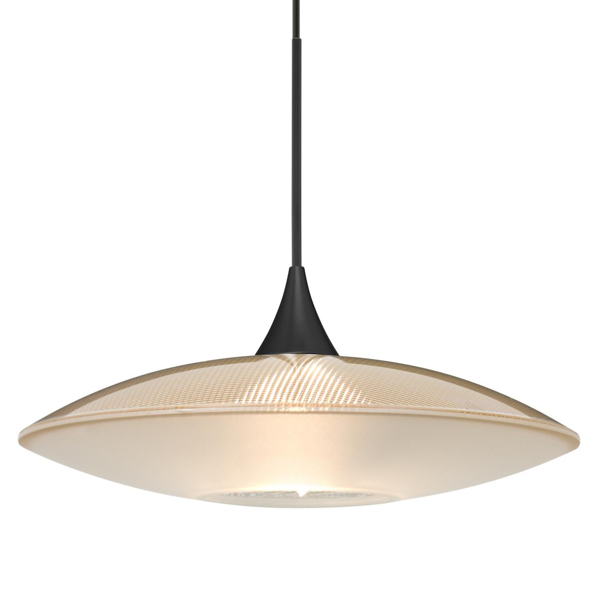 Besa Lighting 1XT-6294GD-LED-BK Spazio LED Black Cord Pendant Ceiling Light