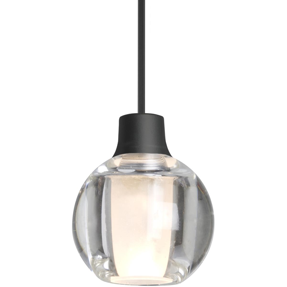 Besa Lighting 1XT-BOCA3CL-LED-BK Boca 3 LED Black Cord Pendant Ceiling Light