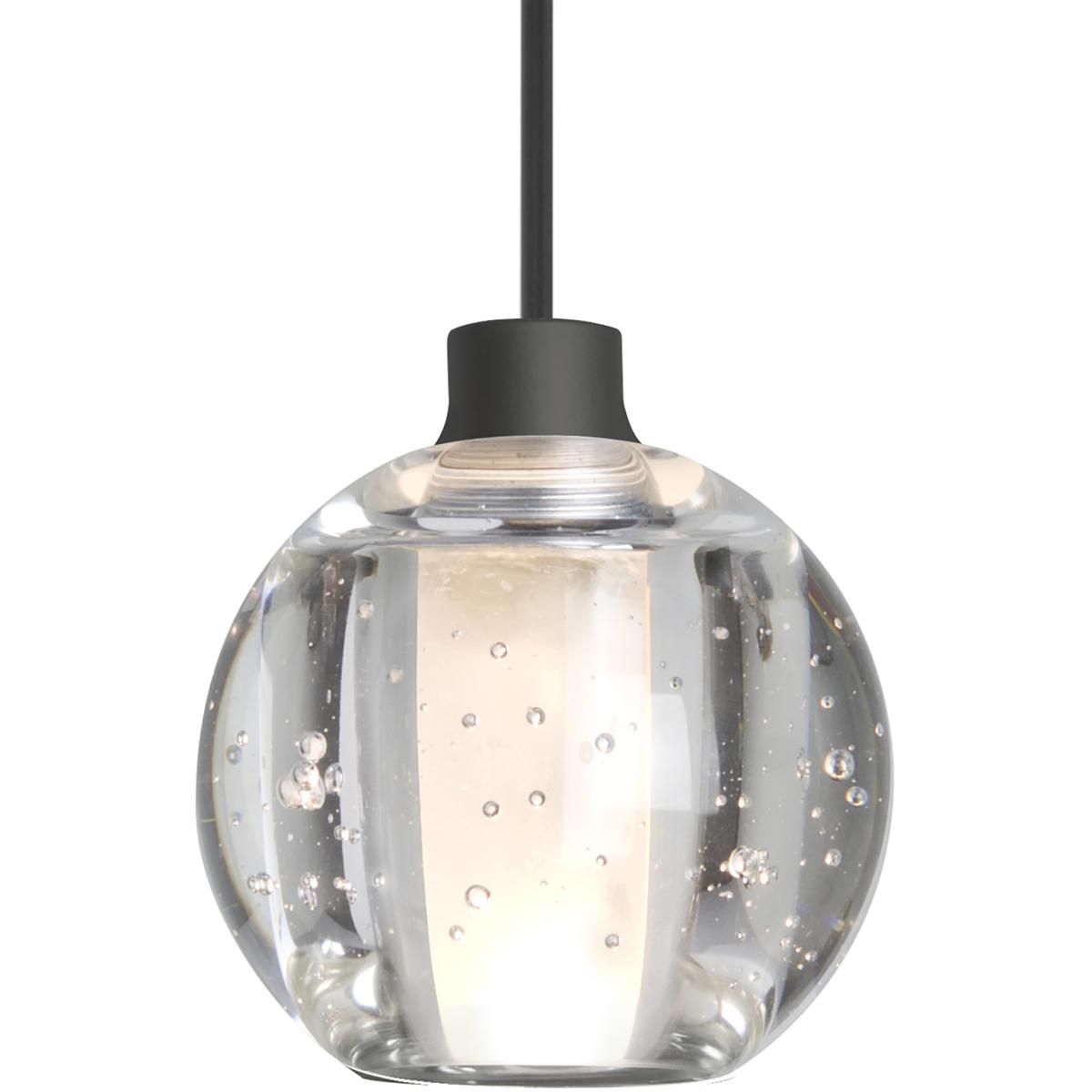 Besa Lighting 1XT-BOCA5BB-LED-BK Boca 5 LED Black Cord Pendant Ceiling Light