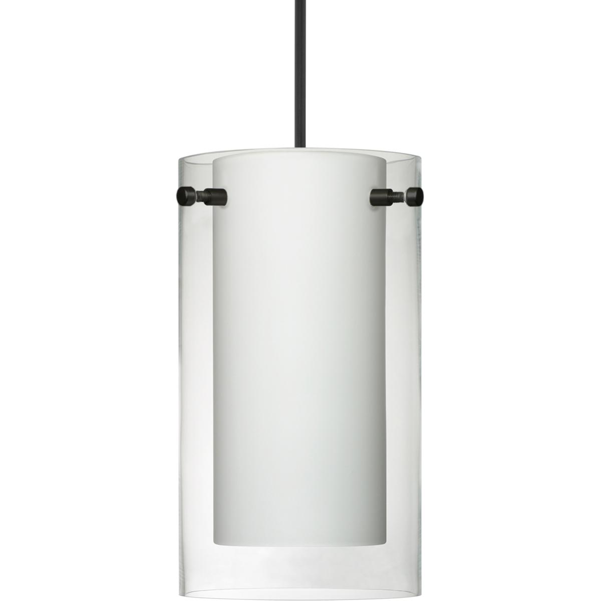 Besa Lighting 1XT-C44007-LED-BK Pahu 4 LED Black Cord Pendant Ceiling Light