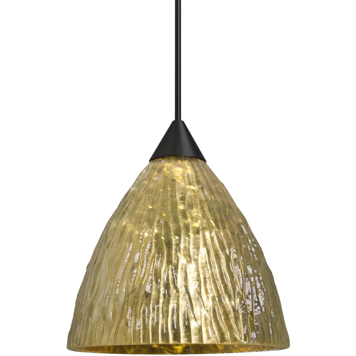 Besa Lighting 1XT-EVEGS-BK Eve 1 Light Black Cord Pendant Ceiling Light