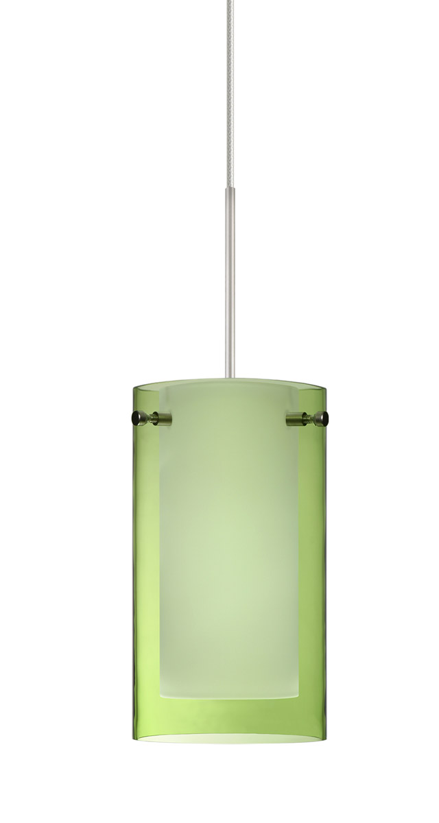 Besa Lighting 1XT-L44007-LED-SN Pahu LED Satin Nickel Pendant Ceiling Light