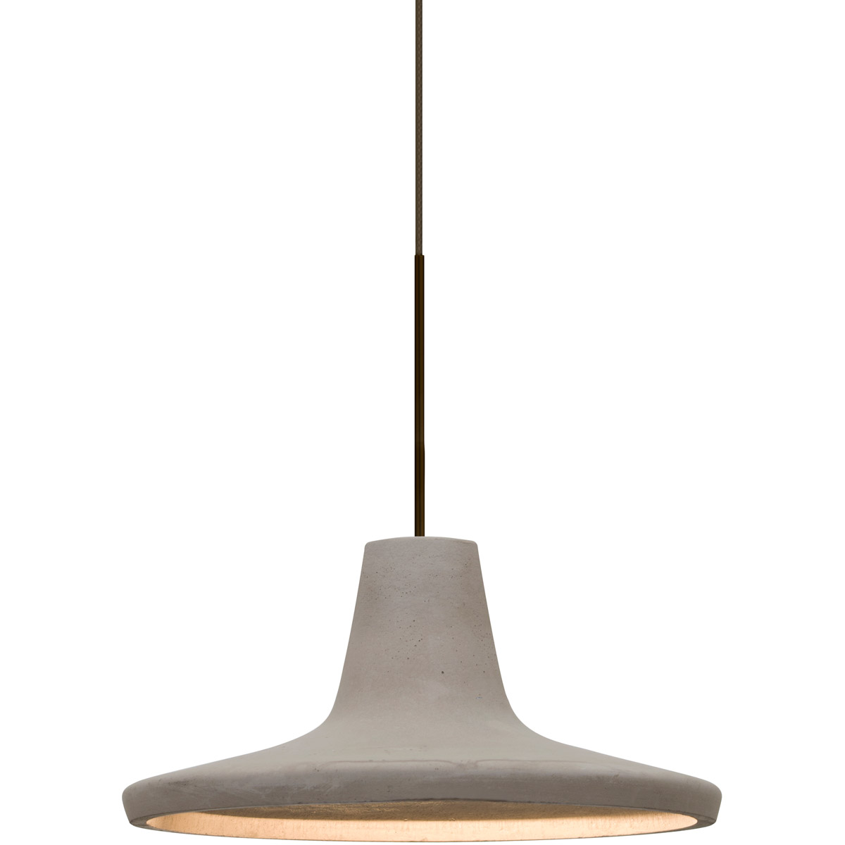 Besa Lighting 1XT-MODUSTN-LED-BR Modus LED Bronze Cord Pendant Ceiling Light in Tan Concrete