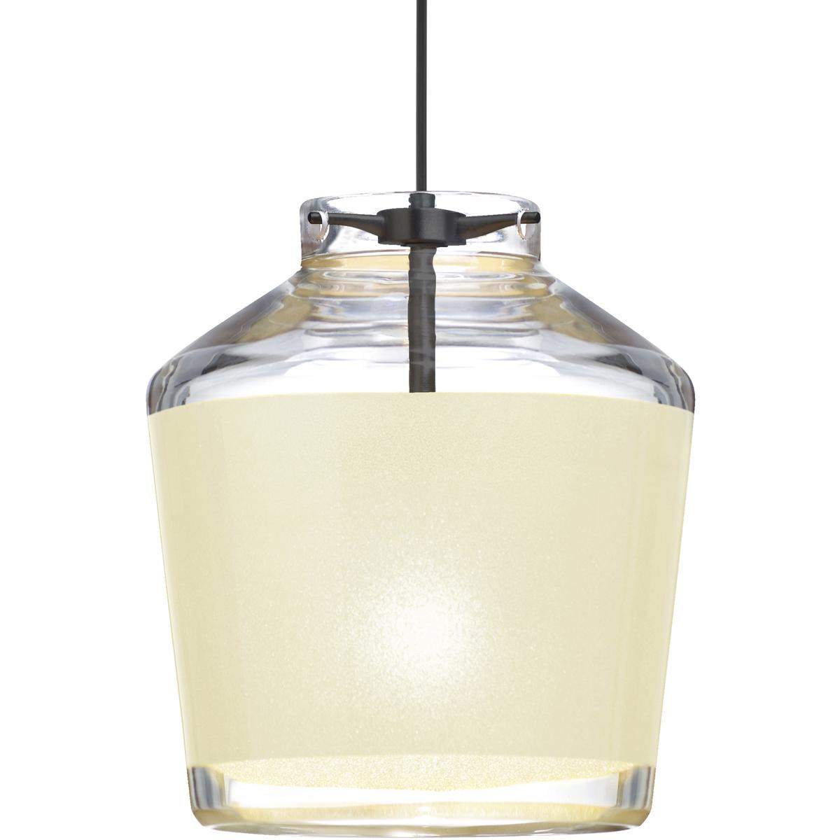 Besa Lighting 1XT-PIC6CR-LED-BK Pica 6 LED Black Cord Pendant Ceiling Light