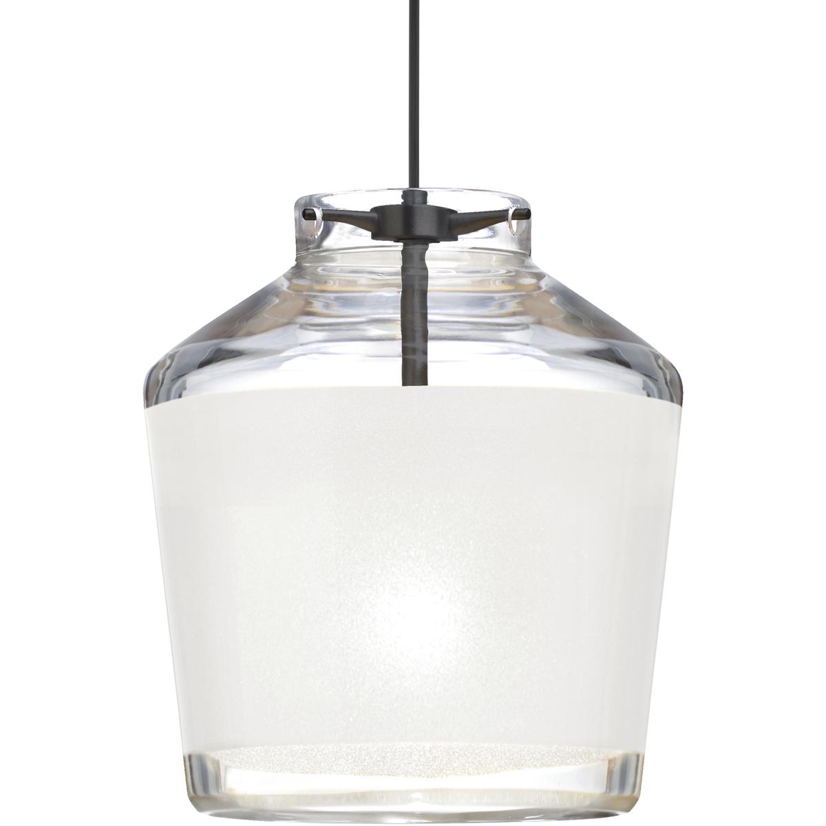 Besa Lighting 1XT-PIC6WH-LED-BK Pica 6 LED Black Cord Pendant Ceiling Light