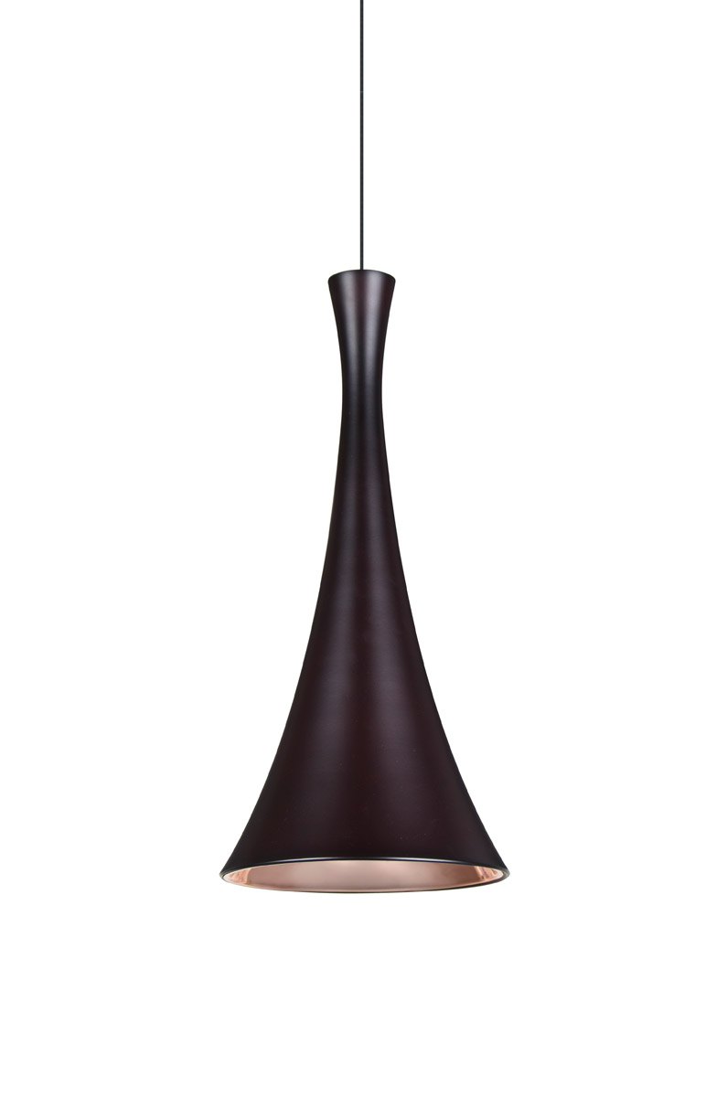 Besa Lighting 1XT-RONDO-LED-BR Rondo LED Bronze Pendant Ceiling Light