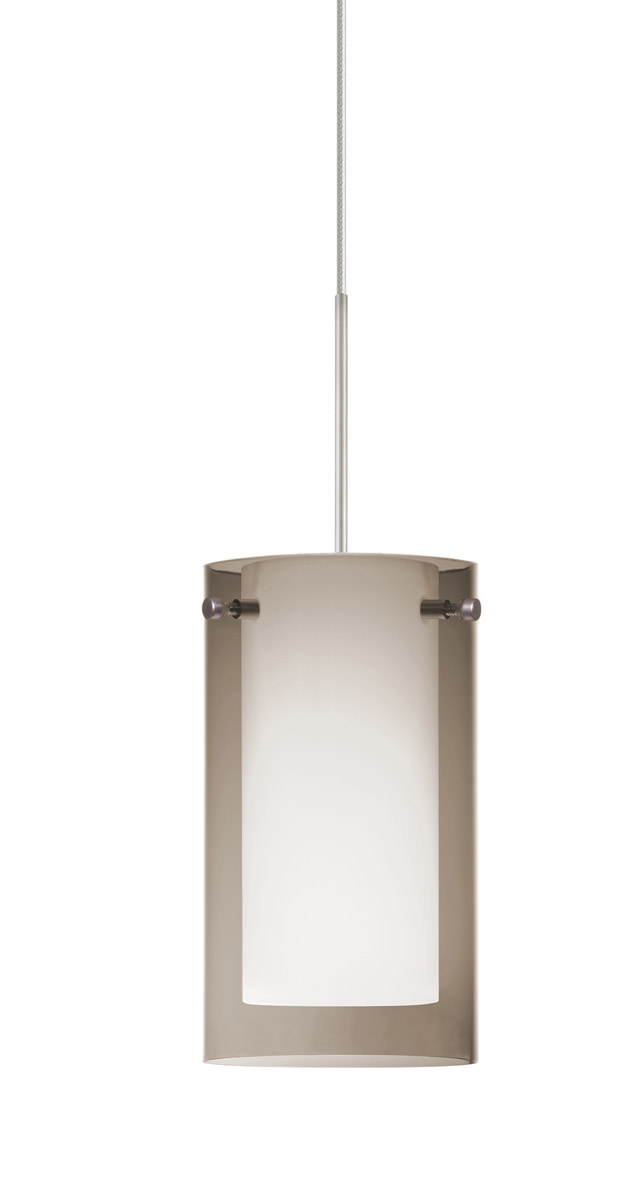 Besa Lighting 1XT-S44007-LED-SN Pahu LED Satin Nickel Pendant Ceiling Light