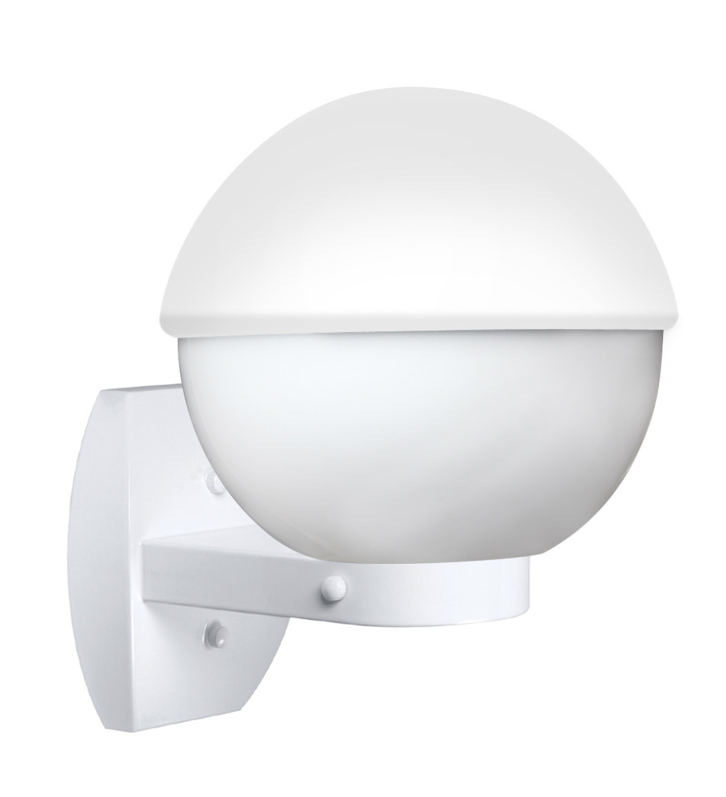 Besa Lighting 307807-WALL 3078 Series 1 Light 12 inch White Outdoor Sconce, Costaluz