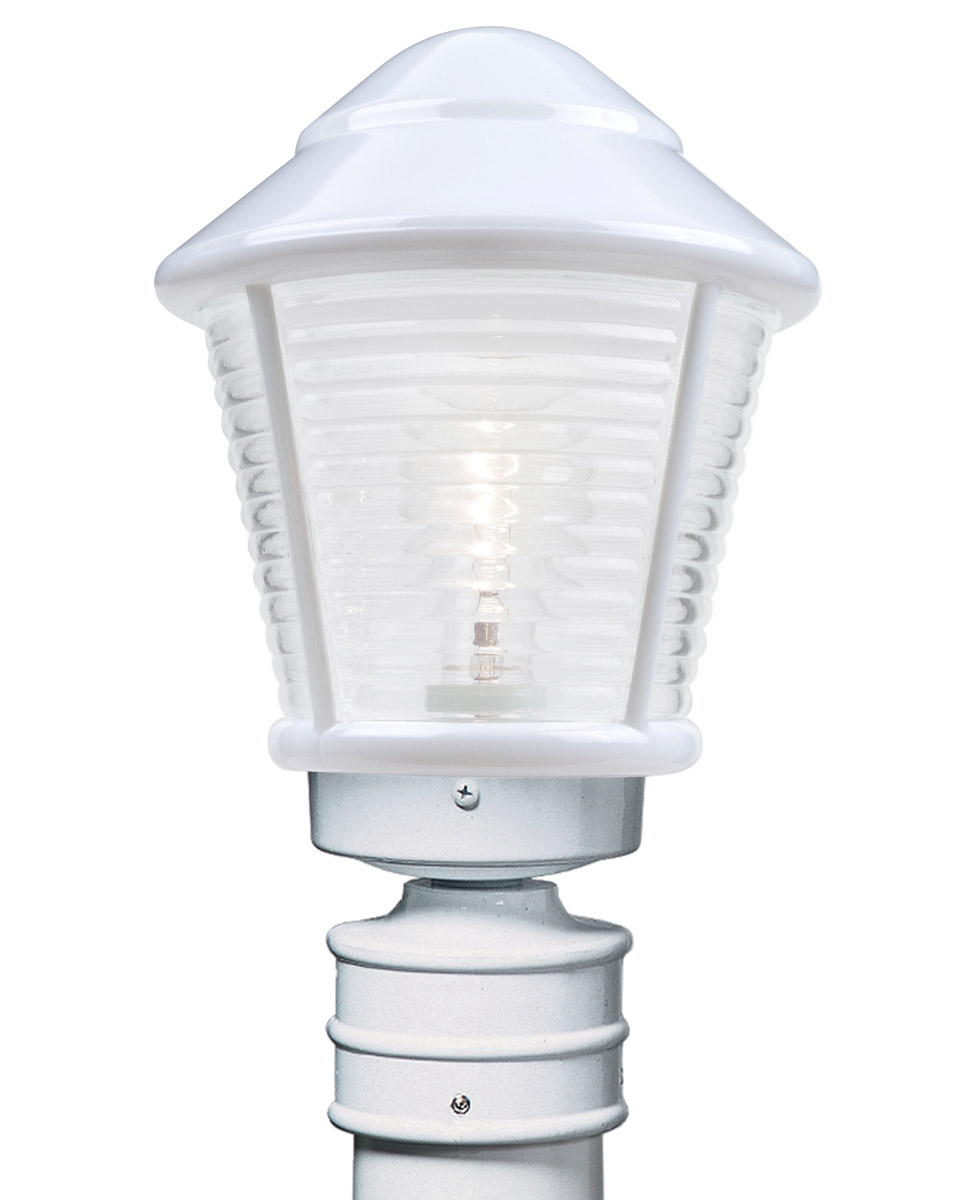 Besa Lighting 310053-POST-FR 3100 Series 1 Light 14 inch White Outdoor Post Mount, Costaluz