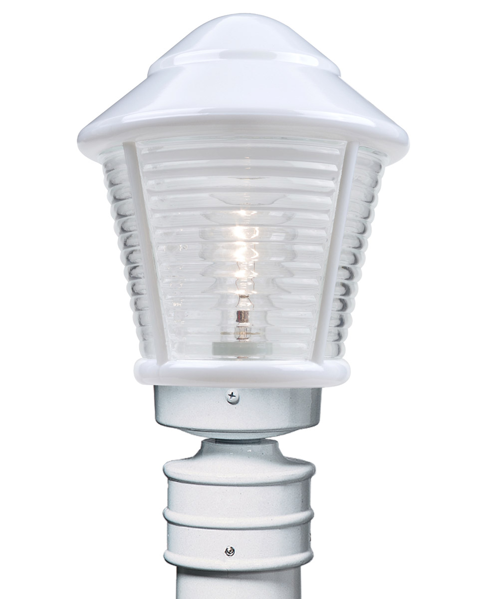 Besa Lighting 310053-POST 3100 Series 1 Light 14 inch White Outdoor Post Mount, Costaluz