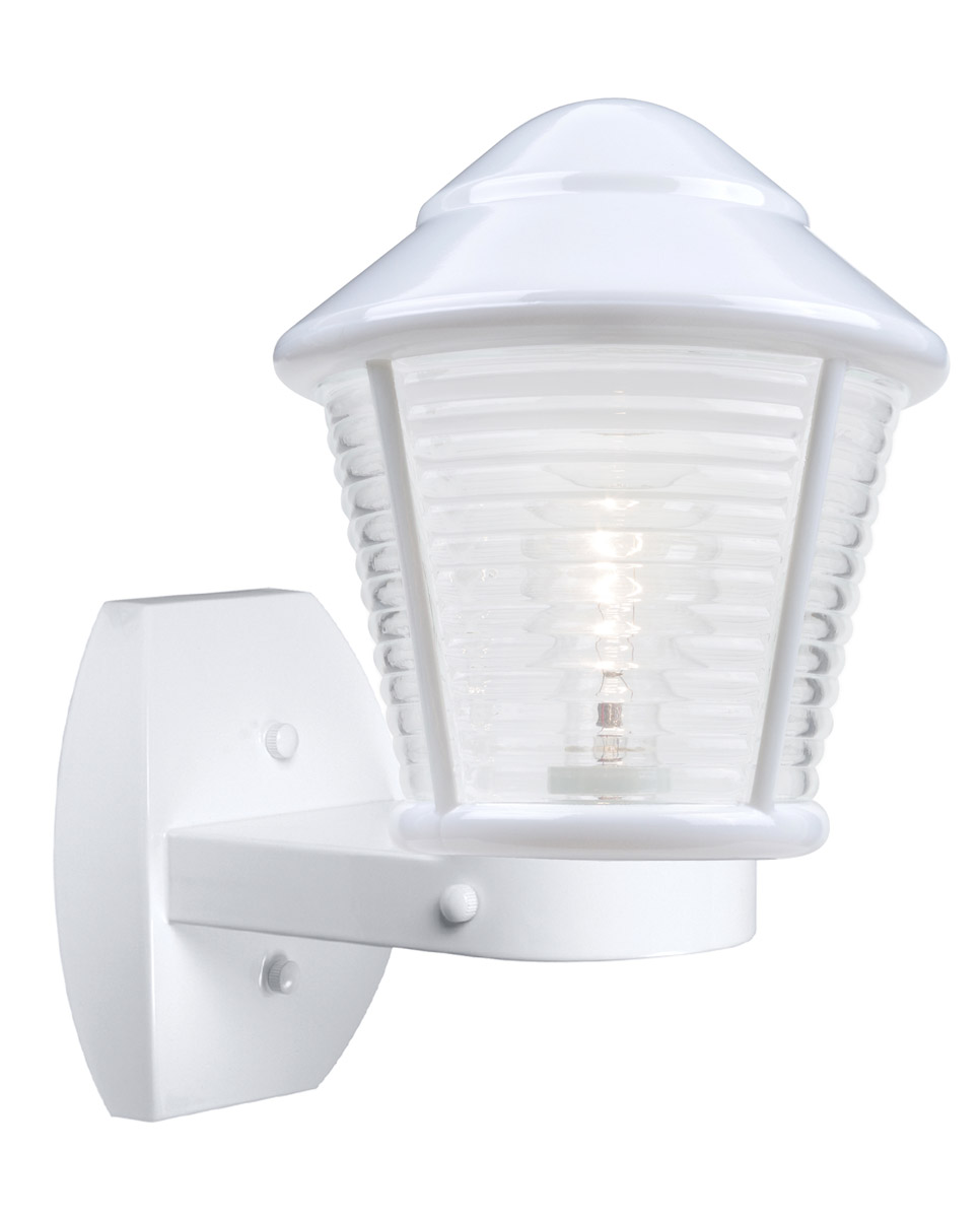 Besa Lighting 310053-WALL-FR 3100 Series 1 Light 12 inch White Outdoor Sconce, Costaluz