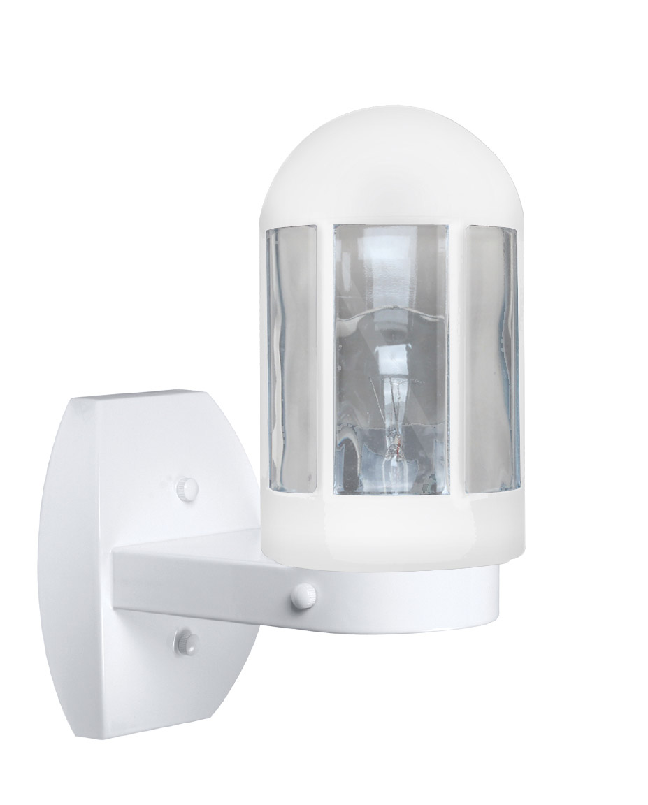 Besa Lighting 315153-WALL 3151 Series 1 Light 12 inch White Outdoor Sconce, Costaluz