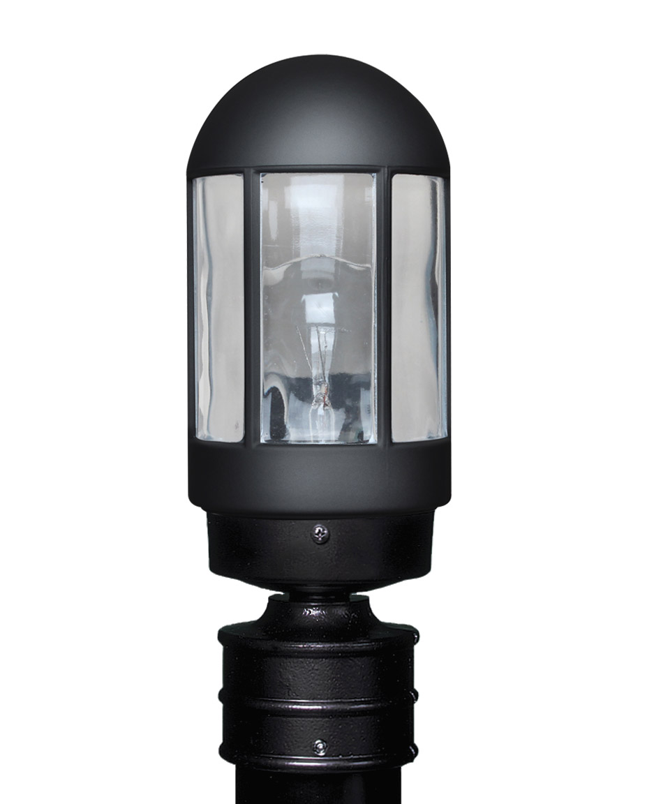Besa Lighting 315157-POST 3151 Series 1 Light 13 inch Black Outdoor Post Mount, Costaluz