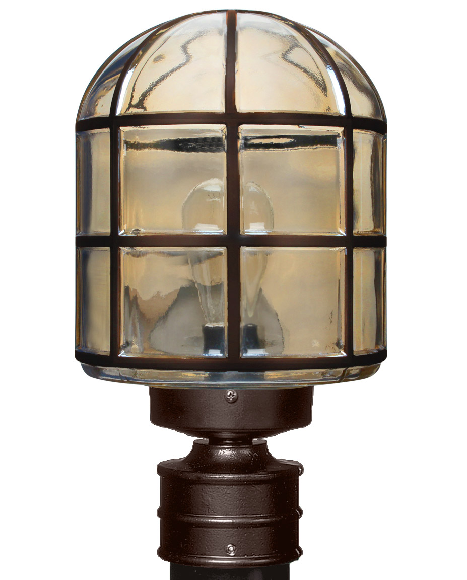 Besa Lighting 341797-POST 3417 Series 1 Light 14 inch Bronze Outdoor Post Mount, Costaluz