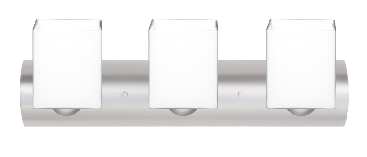 Besa Lighting 3WZ-449807-SN Rise 3 Light 22 inch Satin Nickel Vanity Lighting Wall Light in Incandescent
