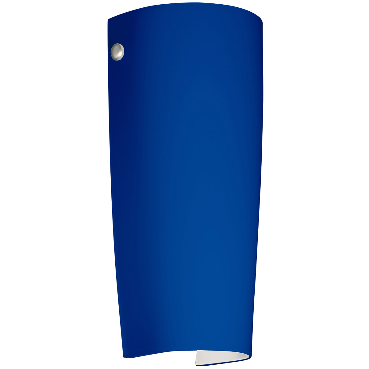 Besa Lighting 7041CM-PN Tomas 1 Light 5 inch Polished Nickel ADA Wall Sconce Wall Light in Incandescent, Cobalt Blue Matte Glass