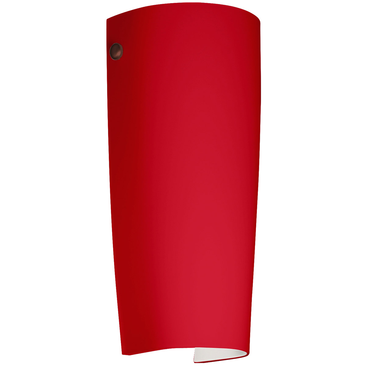 Besa Lighting 7041RM-LED-BR Tomas LED 5 inch Bronze ADA Wall Sconce Wall Light in Ruby Matte Glass