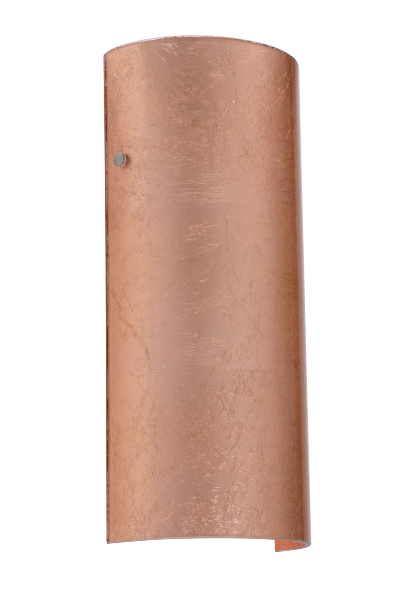 Besa Lighting 8192CF-SN Torre 14 1 Light 6 inch Satin Nickel ADA Wall Sconce Wall Light in Incandescent, Copper Foil Glass
