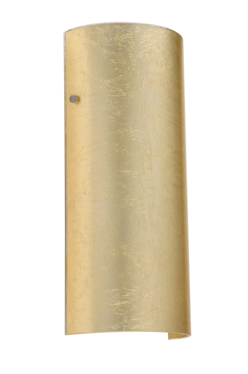 Besa Lighting 8192GF-SN Torre 14 1 Light 6 inch Satin Nickel ADA Wall Sconce Wall Light in Incandescent, Gold Foil Glass