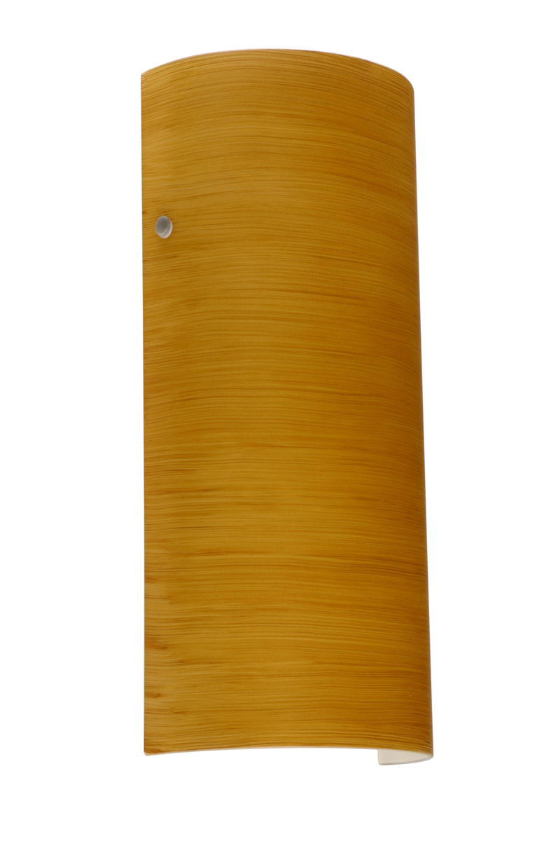 Besa Lighting 8192OK-SN Torre 14 1 Light 6 inch Satin Nickel ADA Wall Sconce Wall Light in Incandescent, Oak Glass
