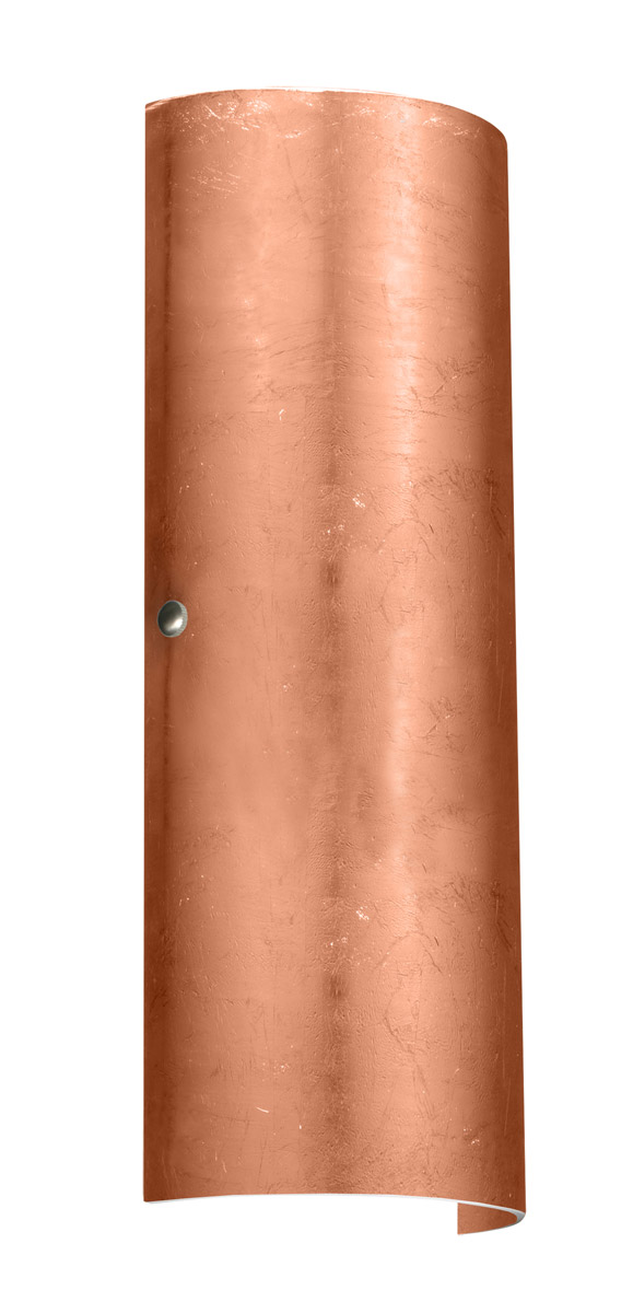 Besa Lighting 8193CF-LED-SN Torre 18 LED 7 inch Satin Nickel ADA Wall Sconce Wall Light in Copper Foil Glass