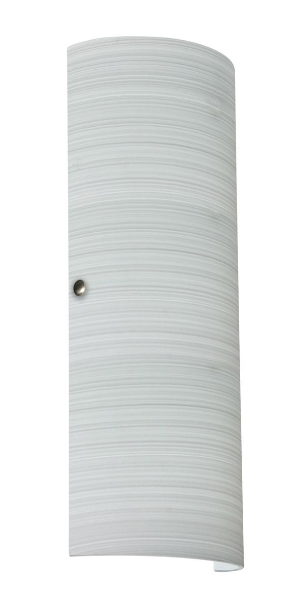 Besa Lighting 8193KR-SN Torre 18 2 Light 7 inch Satin Nickel ADA Wall Sconce Wall Light in Incandescent, Chalk Glass