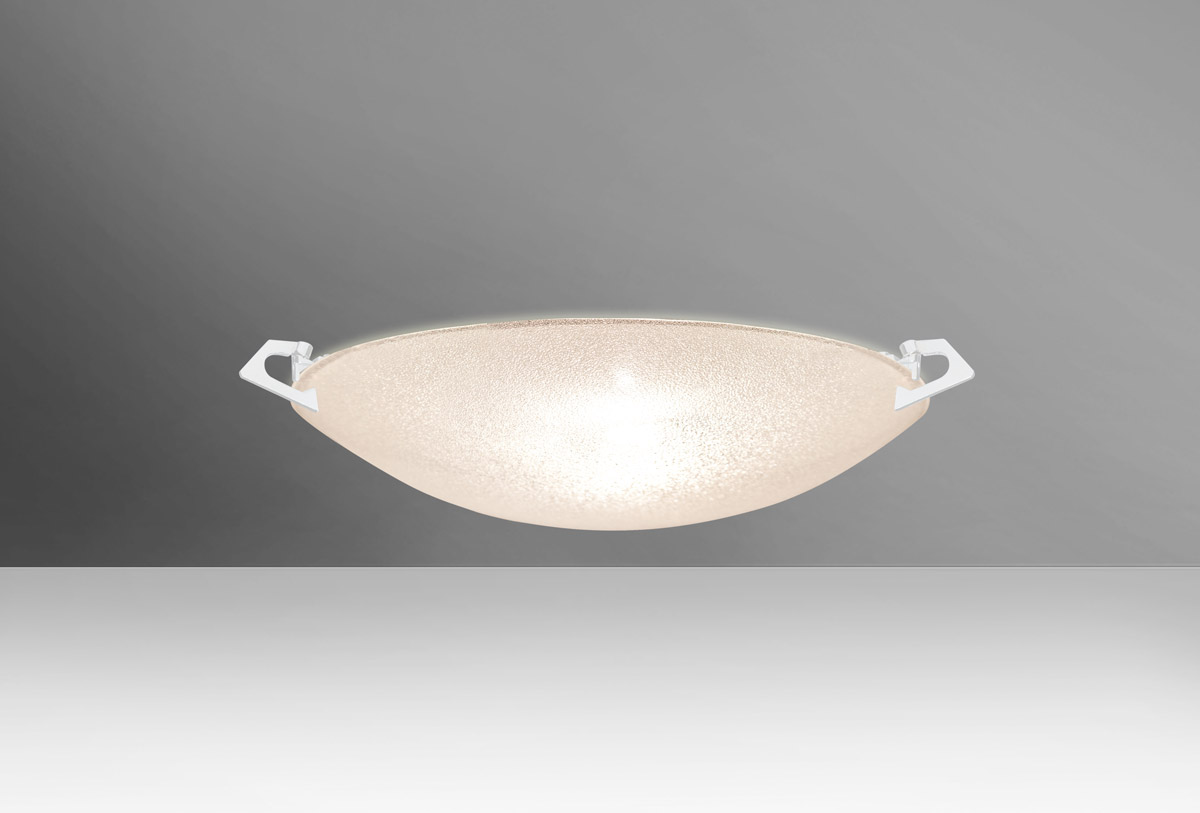 Besa Lighting 8417GL-LED-WH Sonya 13 LED 13 inch White Flush Mount Ceiling Light in Glitter Glass