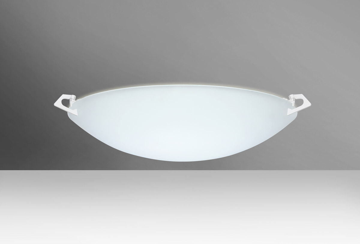 Besa Lighting 841825-LED-WH Sonya 17 LED 17 inch White Flush Mount Ceiling Light in Frost Glass