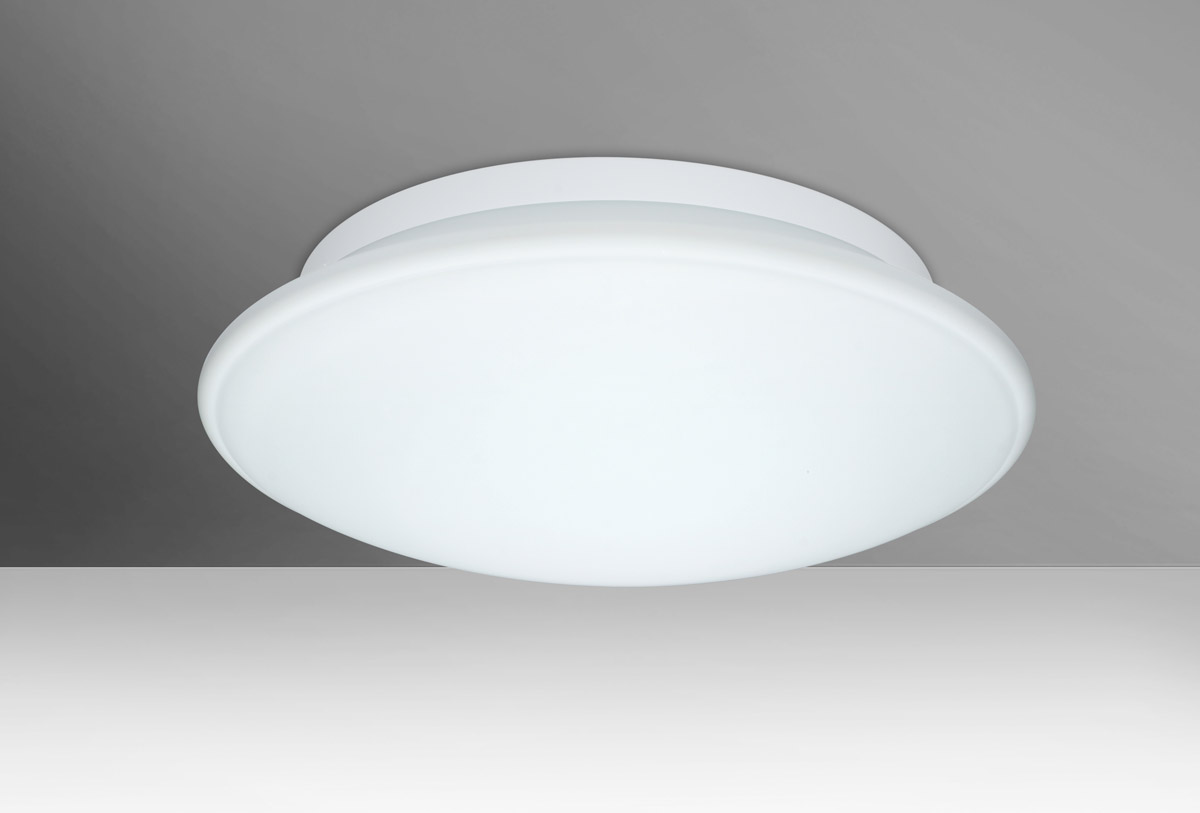 Besa Lighting 943007C-LED Sola 16 LED 16 inch Flush Mount Ceiling Light in Opal Matte Glass