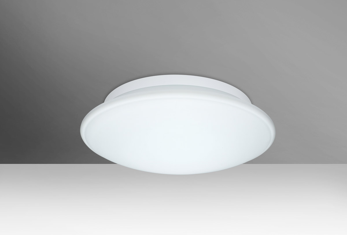 Besa Lighting 943107C-LED Sola 12 LED 13 inch Flush Mount Ceiling Light in Opal Matte Glass