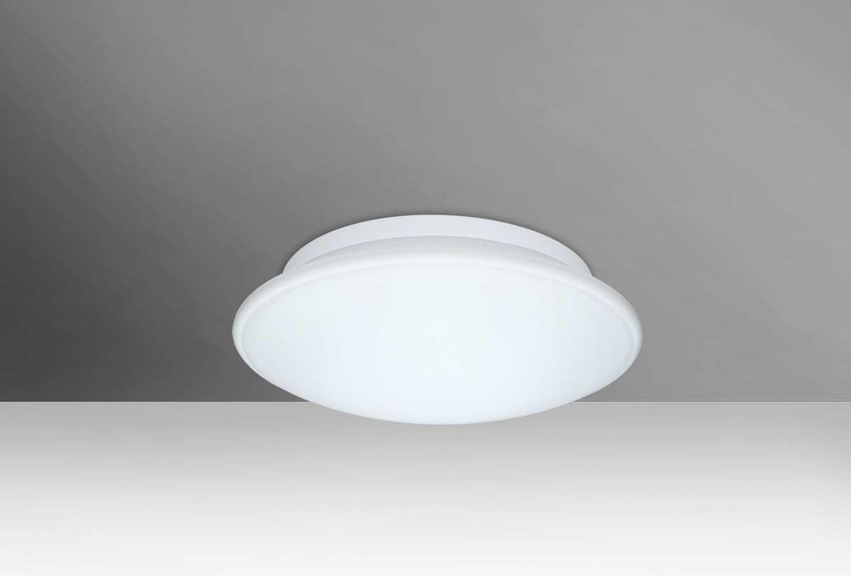 Besa Lighting 943207C-LED Sola 10 LED 10 inch Flush Mount Ceiling Light in Opal Matte Glass