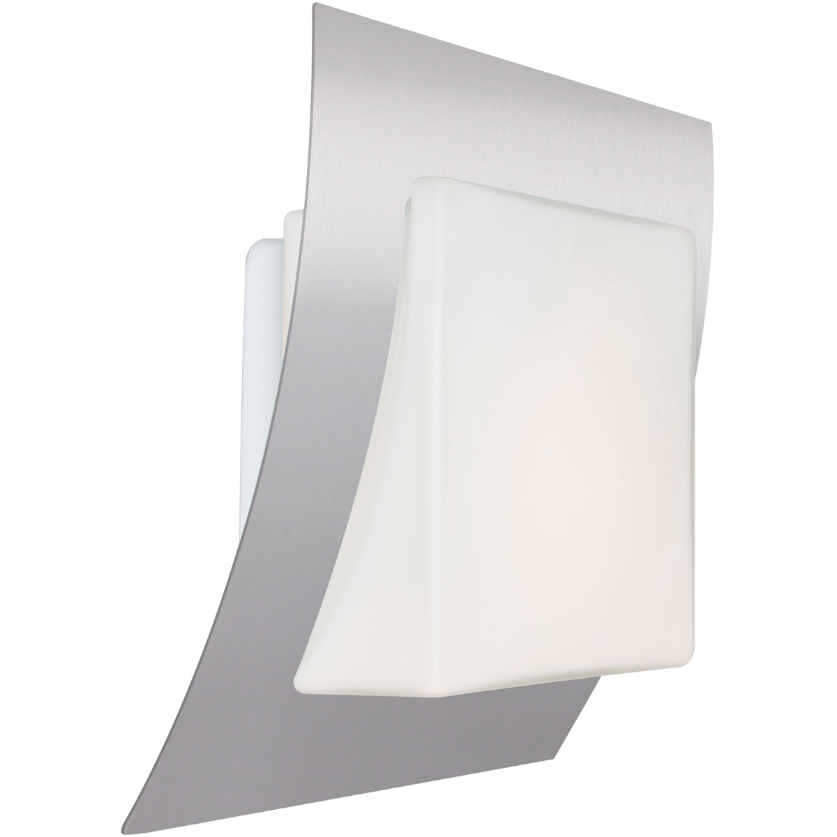 Besa Lighting AXIS10-LED-SL Axis 1 Light Silver ADA Wall Sconce Wall Light