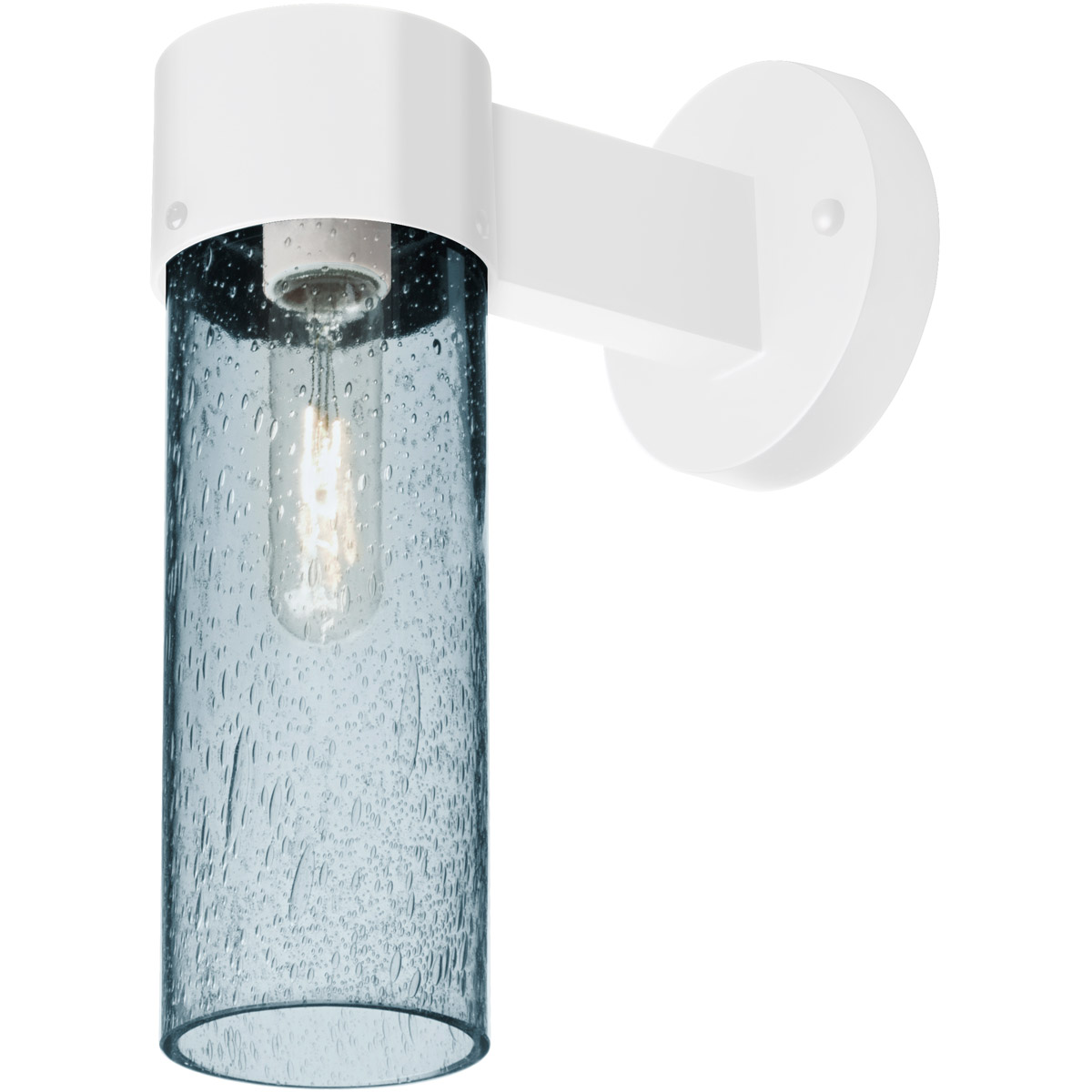 Besa Lighting JUNI10BL-WALL-WH Juni 10 1 Light 12 inch White Outdoor Sconce