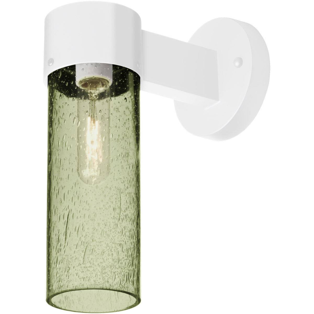 Besa Lighting JUNI10MS-WALL-WH Juni 10 1 Light 12 inch White Outdoor Sconce