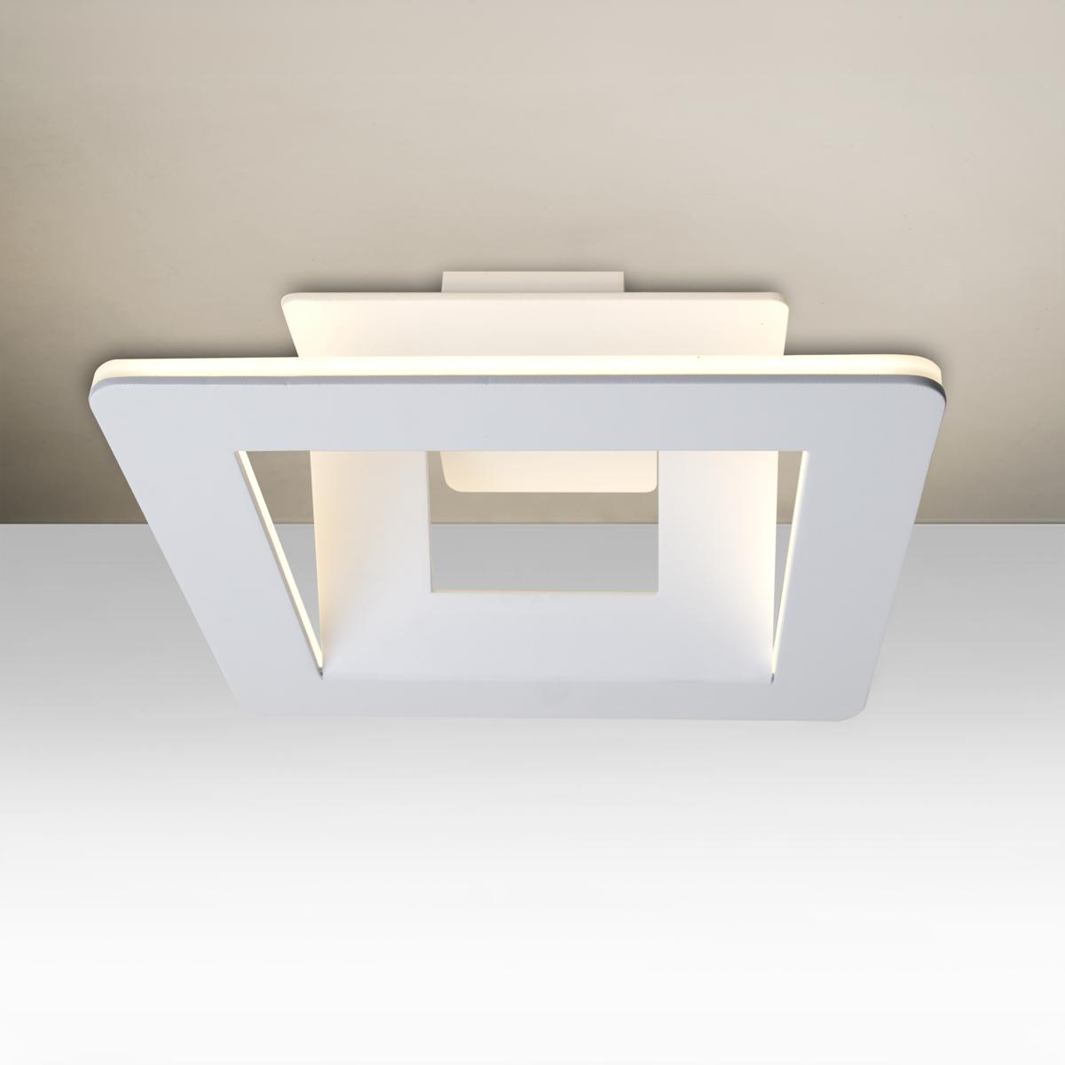 Besa Lighting MATRIX-LED-WH Matrix LED 12 inch White Semi-Flush Mount Ceiling Light