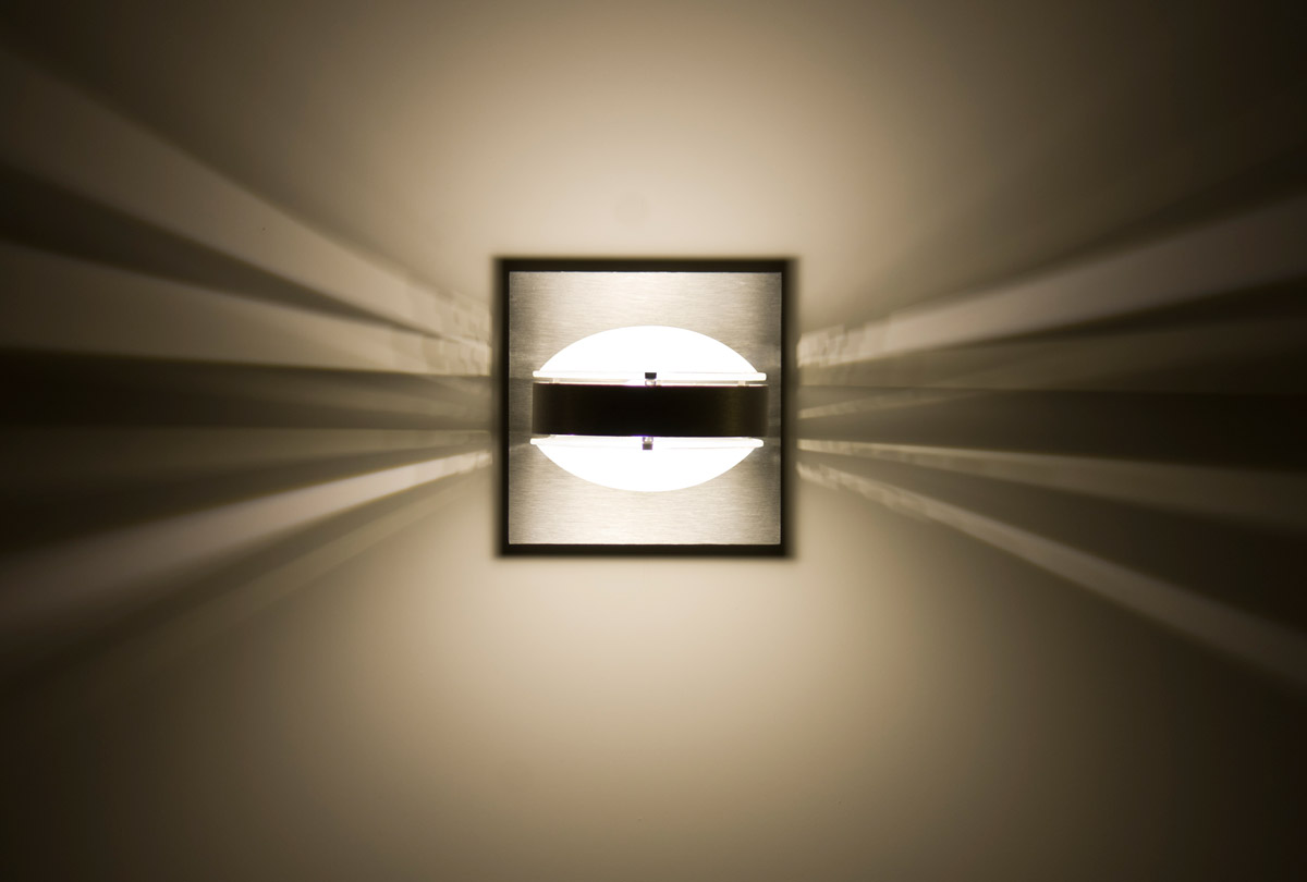 Besa Lighting OPTOS1W-FRFR-BA Optos 1 Light 5 inch Brushed Aluminum Wall Sconce Wall Light in Halogen, Frost Glass