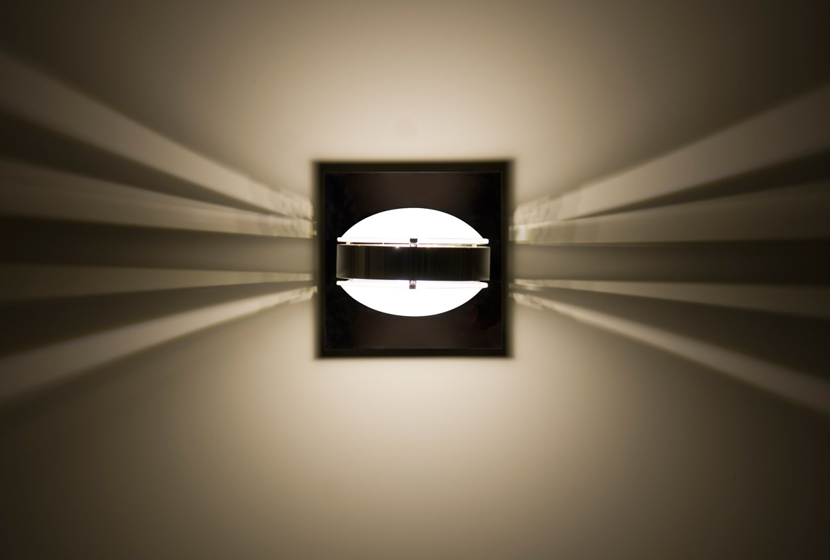 Besa Lighting OPTOS1W-FRFR-CR Optos 1 Light 5 inch Chrome Wall Sconce Wall Light in Halogen, Frost Glass
