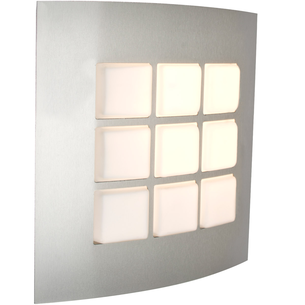 Besa Lighting QUAD10-LED-SL Quad 1 Light 10 inch Silver ADA Wall Sconce Wall Light
