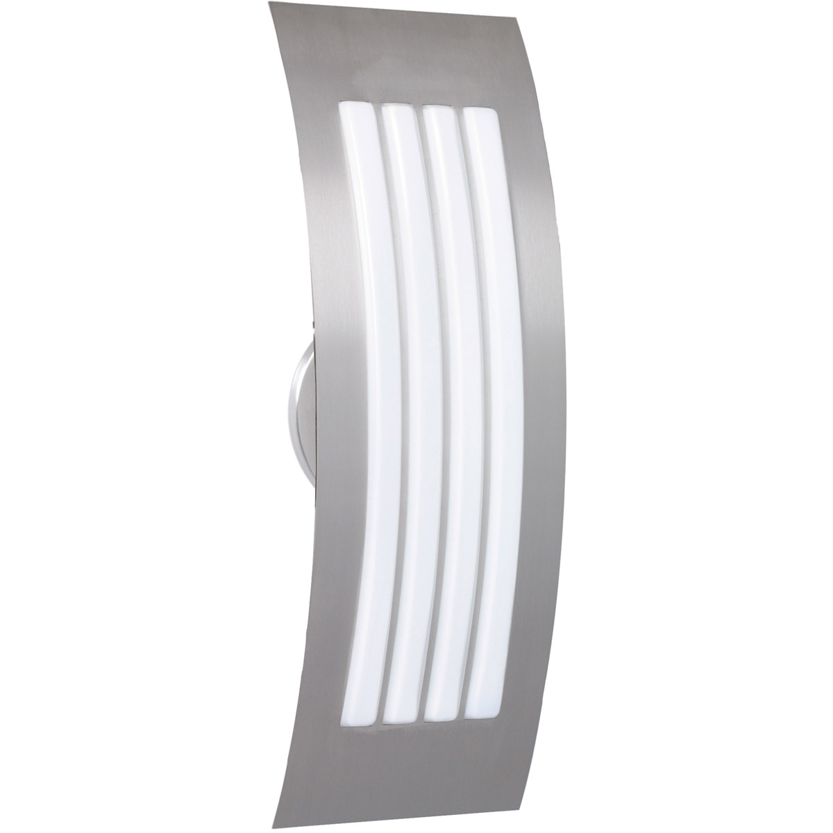 Sail Sconce, Opal Matte with Silver faceplate, Silver Finish, 2x40W Incandescent
