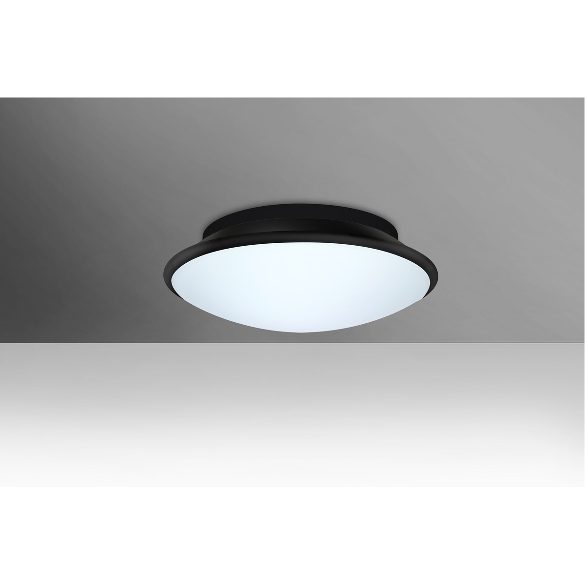 Besa Lighting SILK12BKC-LED Silk 1 Light 13 inch Flush Mount Ceiling Light