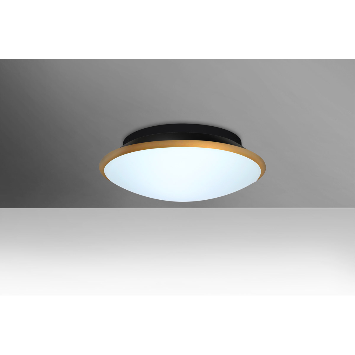 Besa Lighting SILK12GDC-LED Silk 1 Light 13 inch Flush Mount Ceiling Light